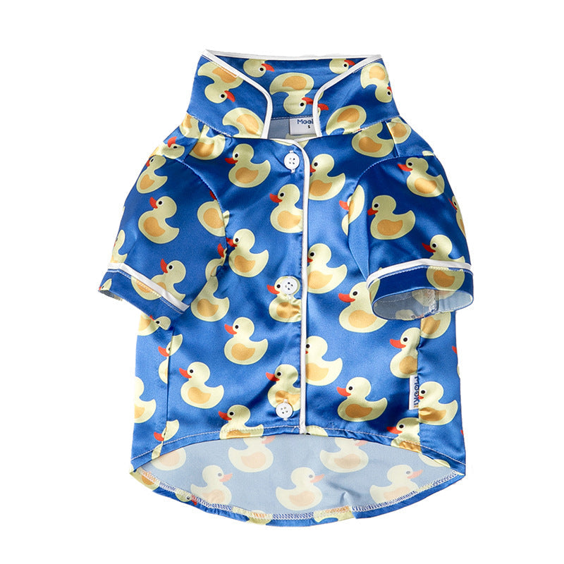 Pijama de seda de pato para mascotas