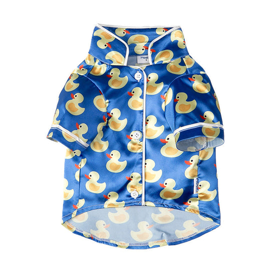 Pyjamas en soie pour animaux de compagnie en forme de canard