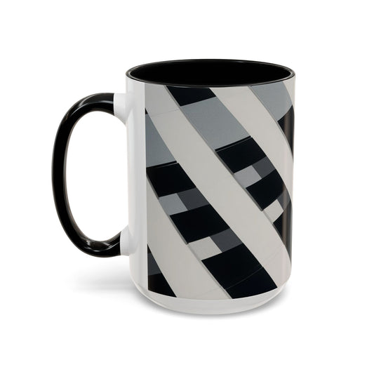 Optical Illusion Accent Mug – Ceramic Coffee Cup