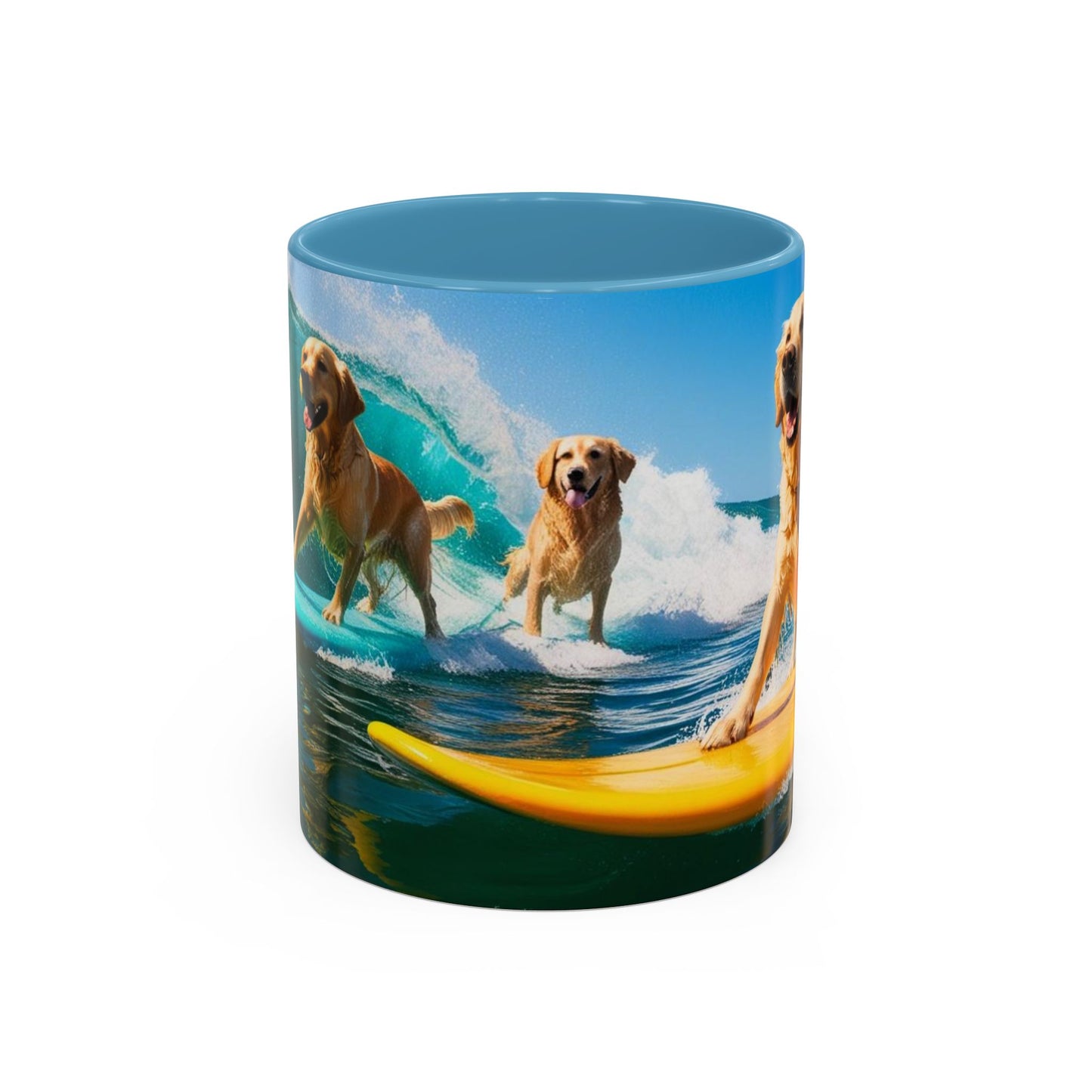Mug à café Surf Dogs Accent - Cadeau idéal pour les amoureux des chiens