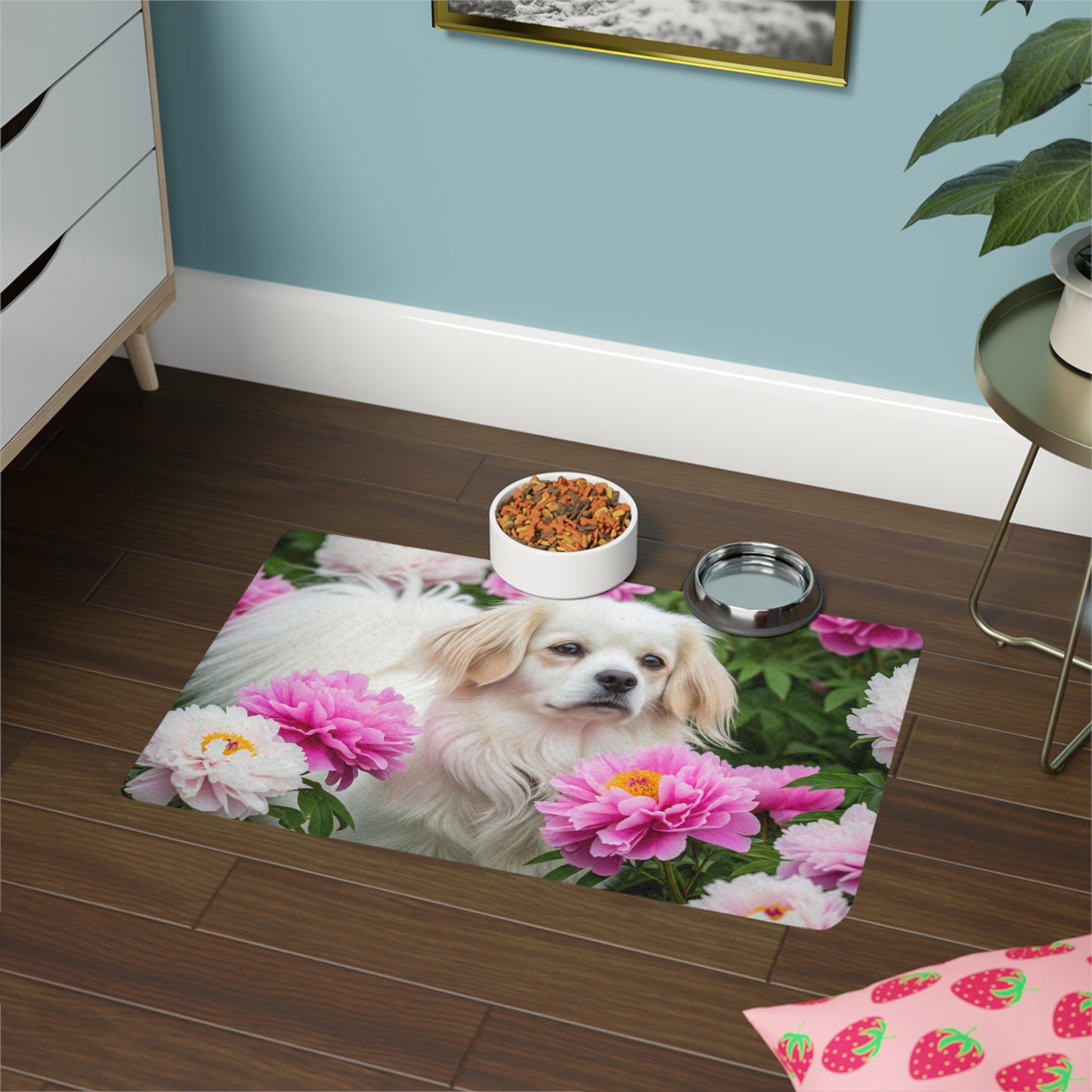 Pet Food Mat (12x18) - Tibetan Spaniel