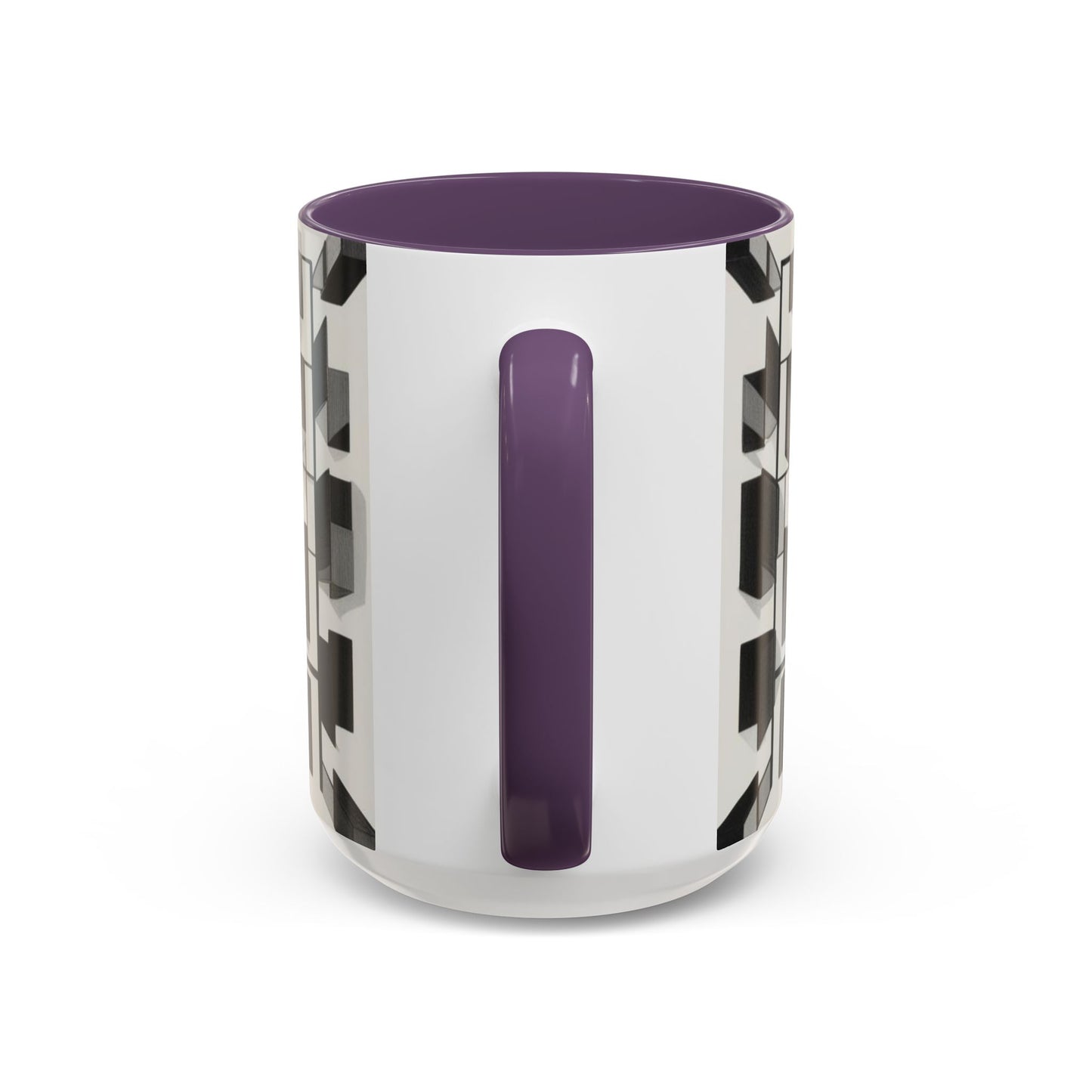 Optical Illusion Accent Mug – Ceramic Coffee Cup