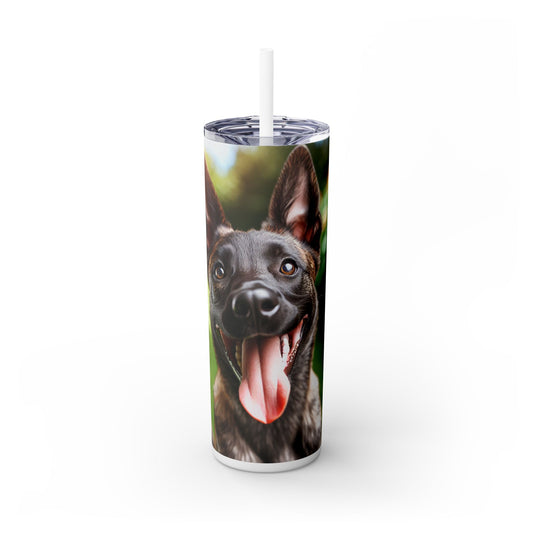 Dutch Shepherd Dog Tumbler with Straw, 20oz