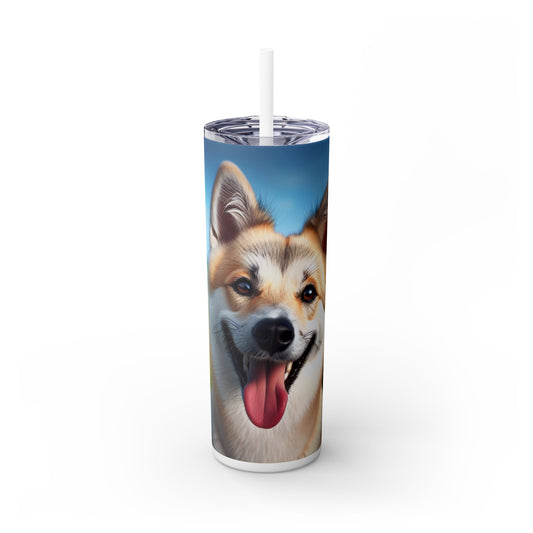 Canaan Dog Tumbler with Straw, 20oz