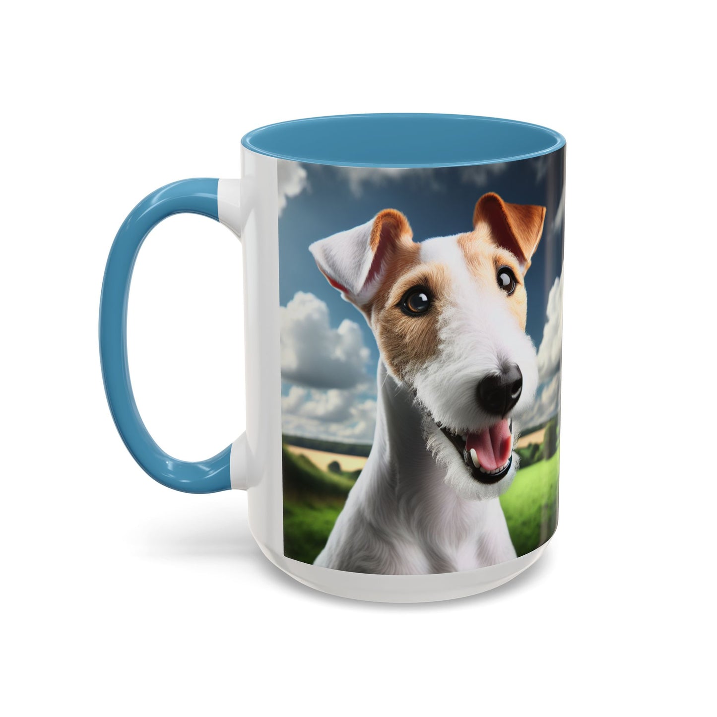 Taza de café con diseño de Fox Terrier de pelo liso: el regalo perfecto para los amantes de los perros.