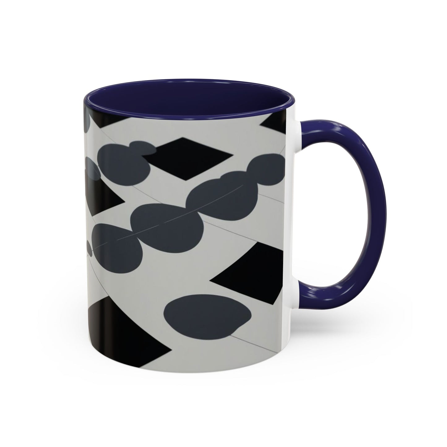 Optical Illusion Accent Mug – Ceramic Coffee Cup