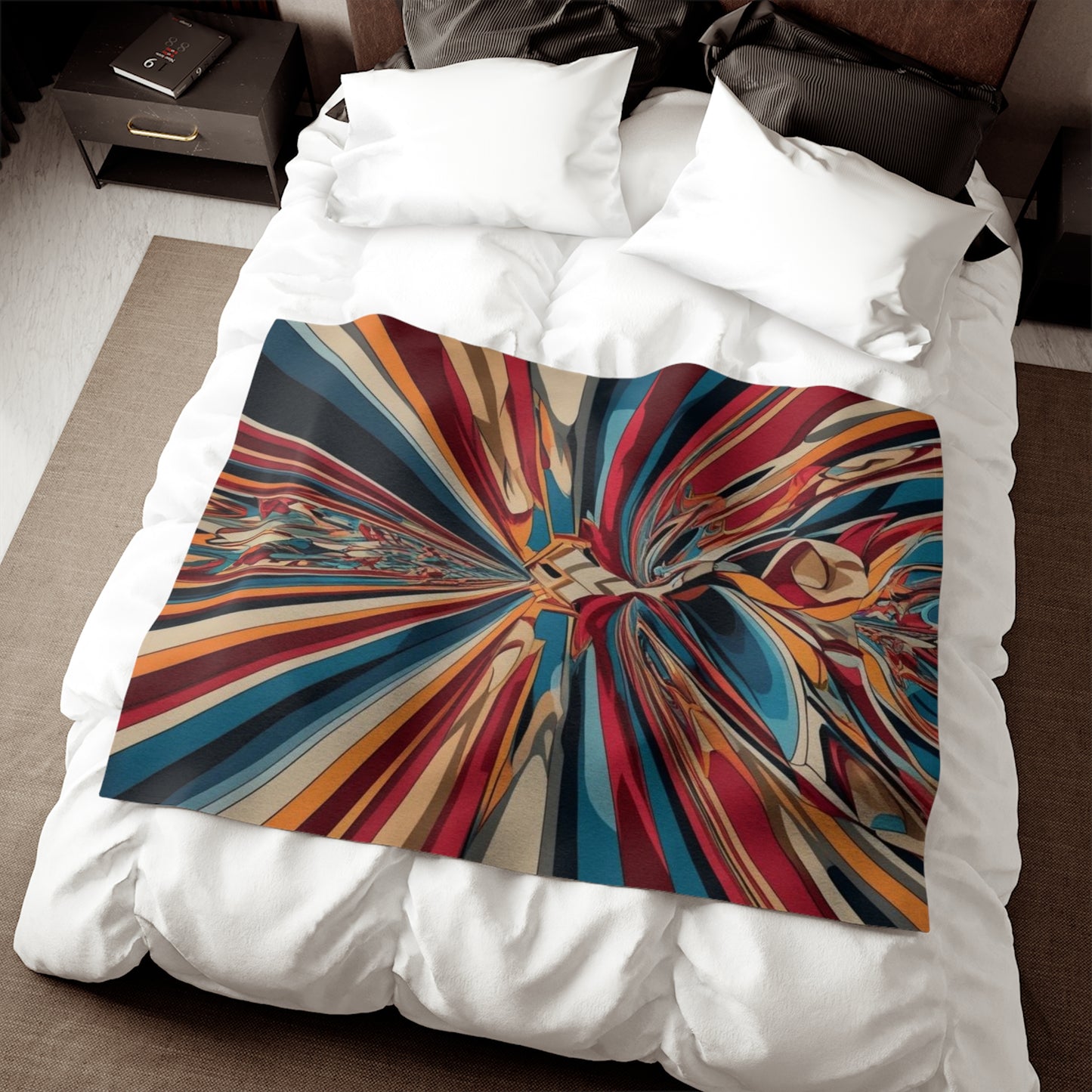 Sweat-shirt/couverture à illusion d'optique