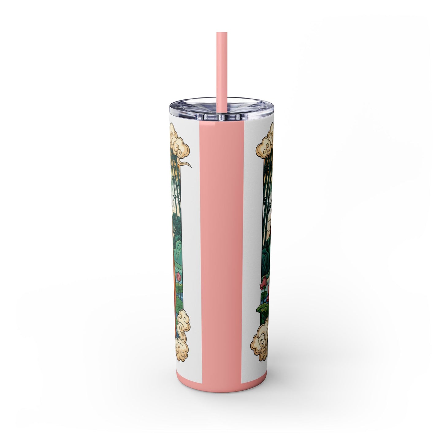 Skinny Tumbler with Straw – 20 oz Stainless Steel Cup