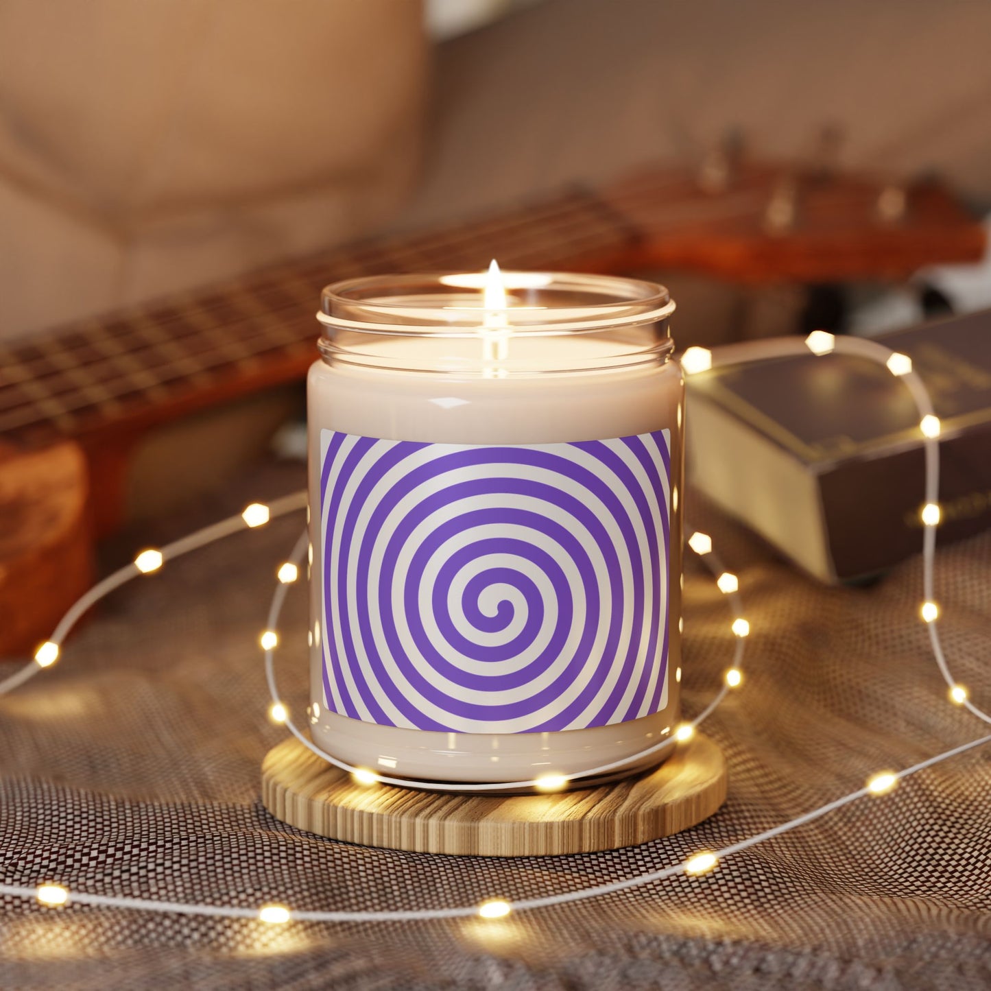 Purple Swirl- Scented Soy Candle, 9oz