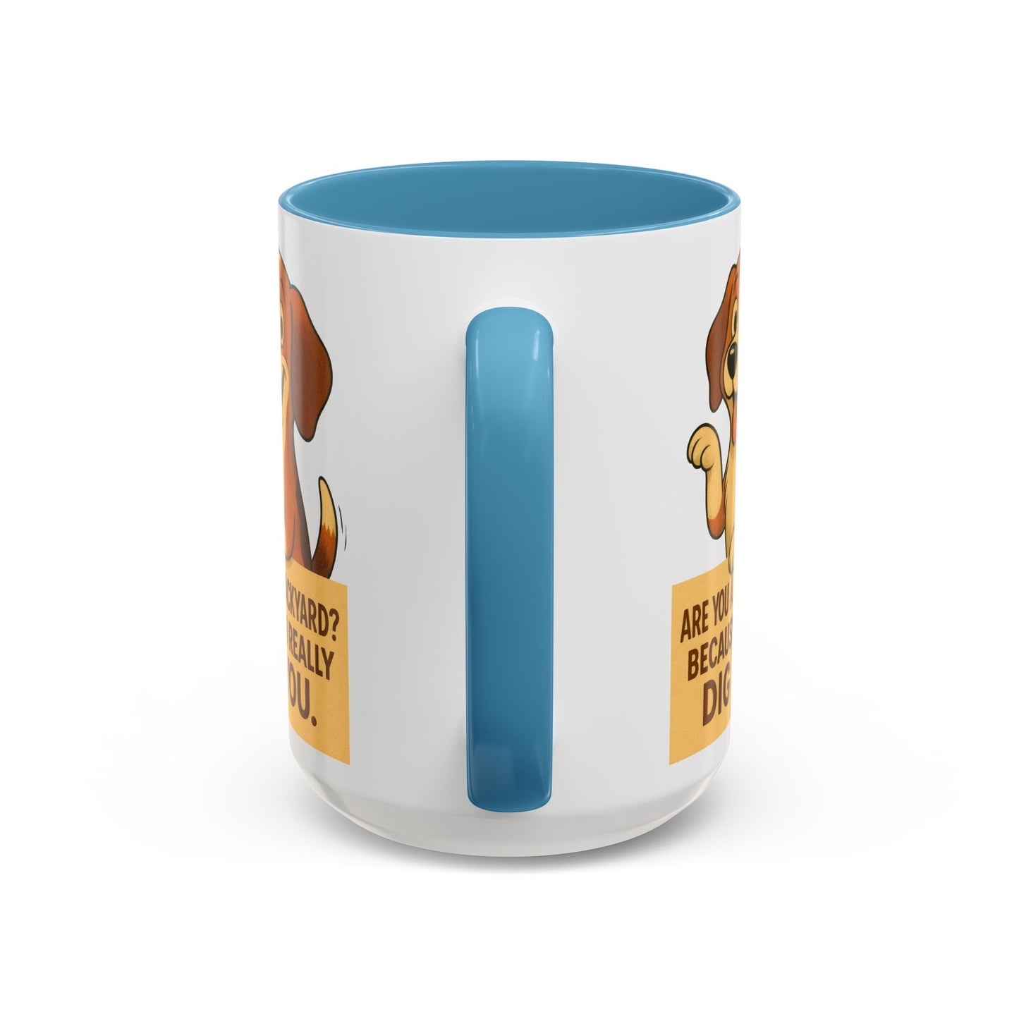 Backyard Dig Accent Coffee Mug - Perfect Gift for Dog Lovers