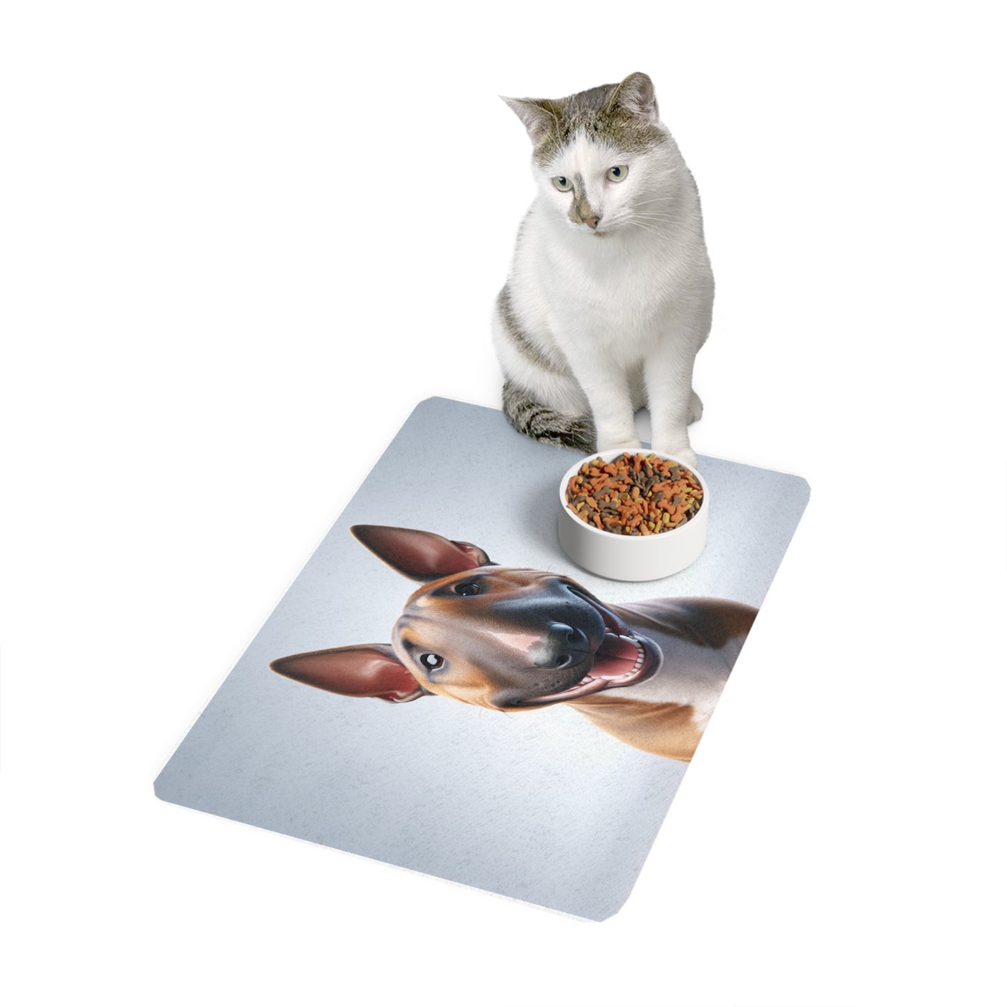 Pet Food Mat (12x18) - Miniature Bull Terrier