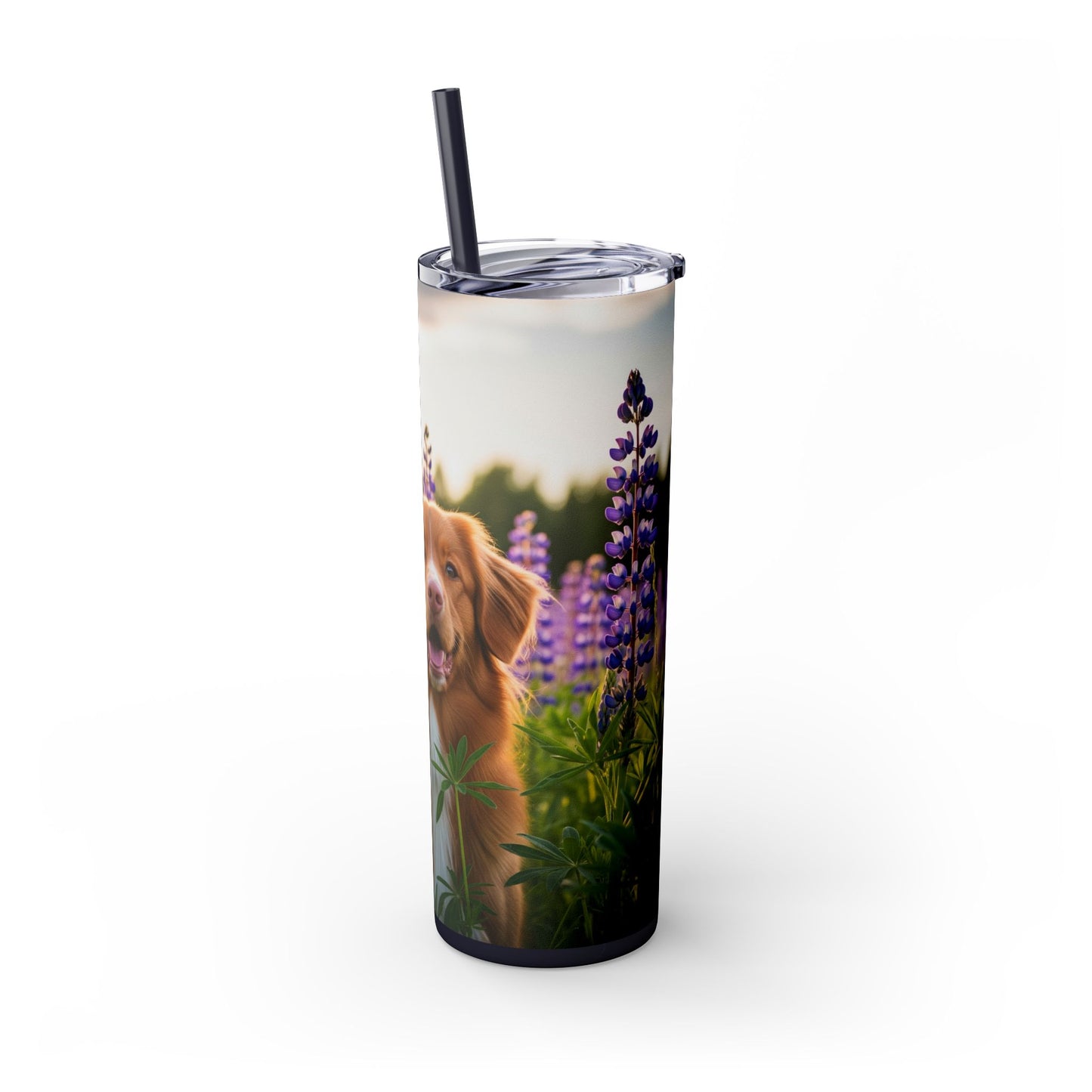 Nova Scotia Duck Tolling Retriever Skinny Tumbler with Straw, 20oz