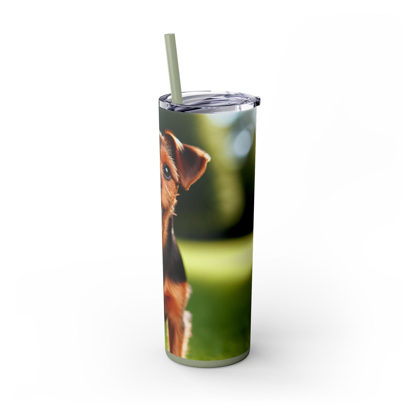 Deutscher Jagdterrier Vaso con pajita, 20 oz