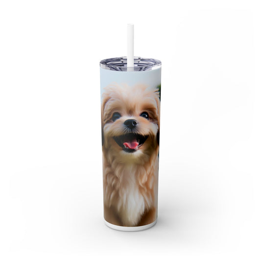 Pekapoo Tumbler with Straw, 20oz