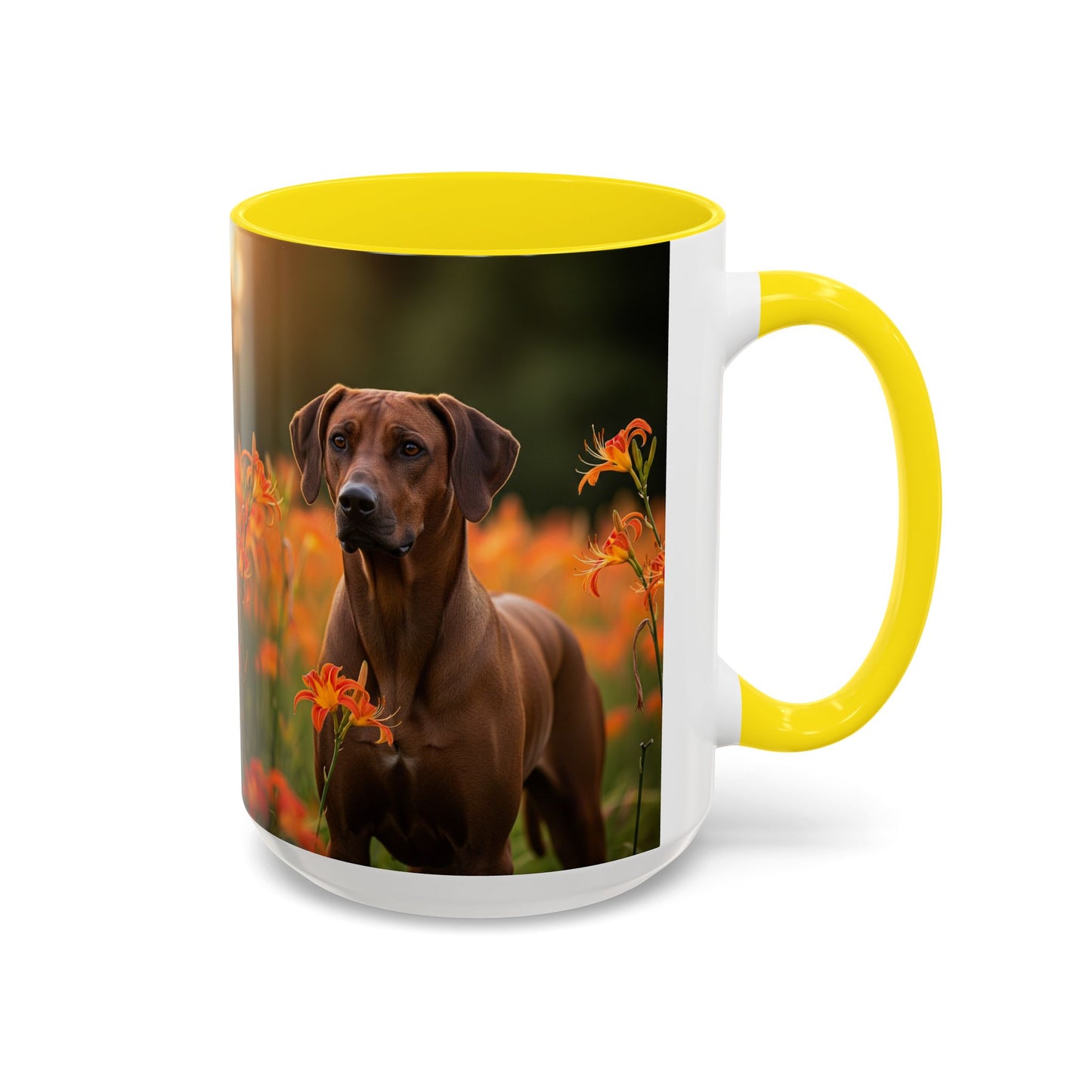 Taza de café con diseño de Rhodesian Ridgeback: el regalo perfecto para los amantes de los perros.