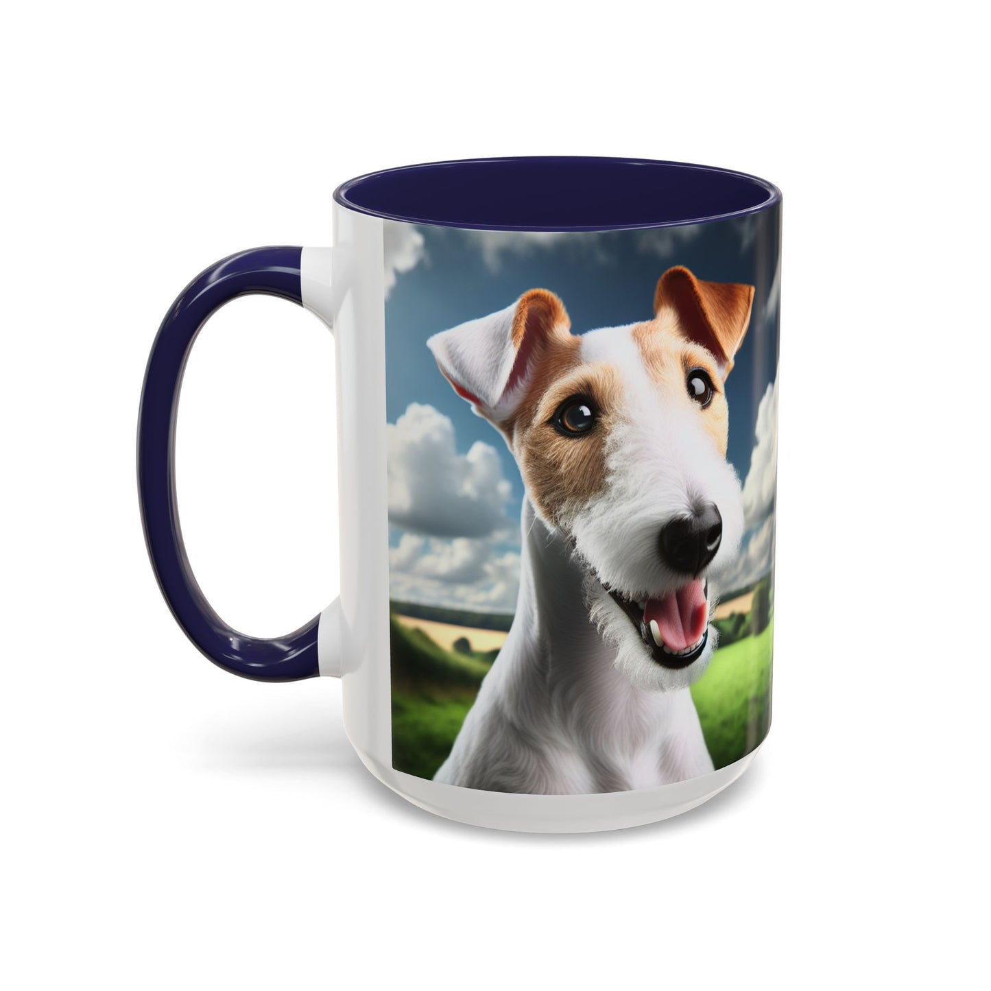 Taza de café con diseño de Fox Terrier de pelo liso: el regalo perfecto para los amantes de los perros.