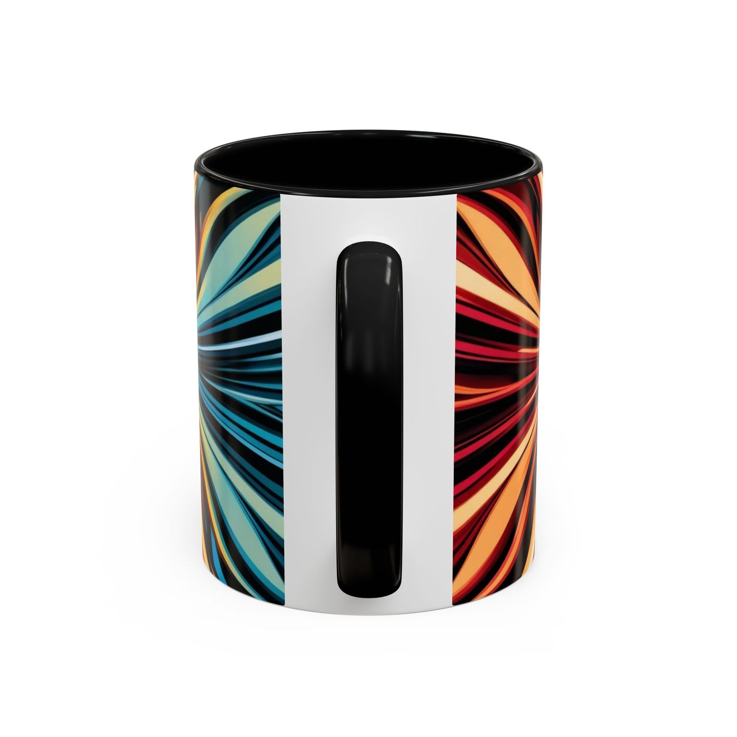 Optical Illusion Accent Mug – Ceramic Coffee Cup