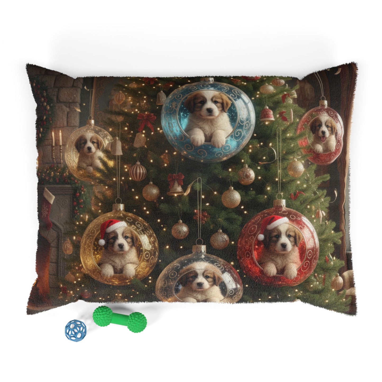 Christmas Puppy Ornament Pet Bed