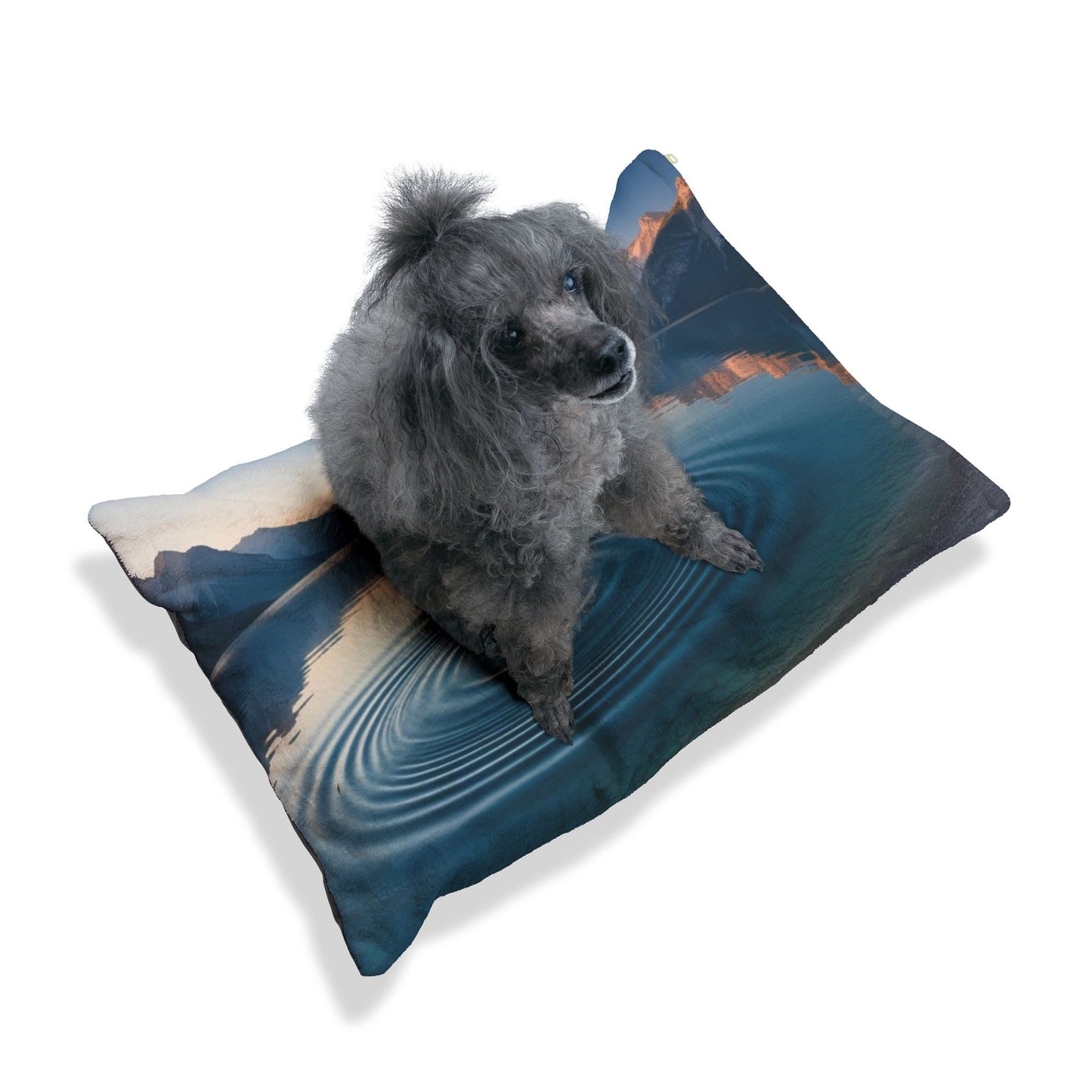 Ripple in a Mountain Lake Pet Bed