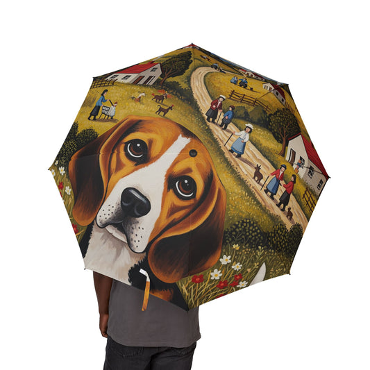 Beagle Semi-Automatic Foldable Umbrella