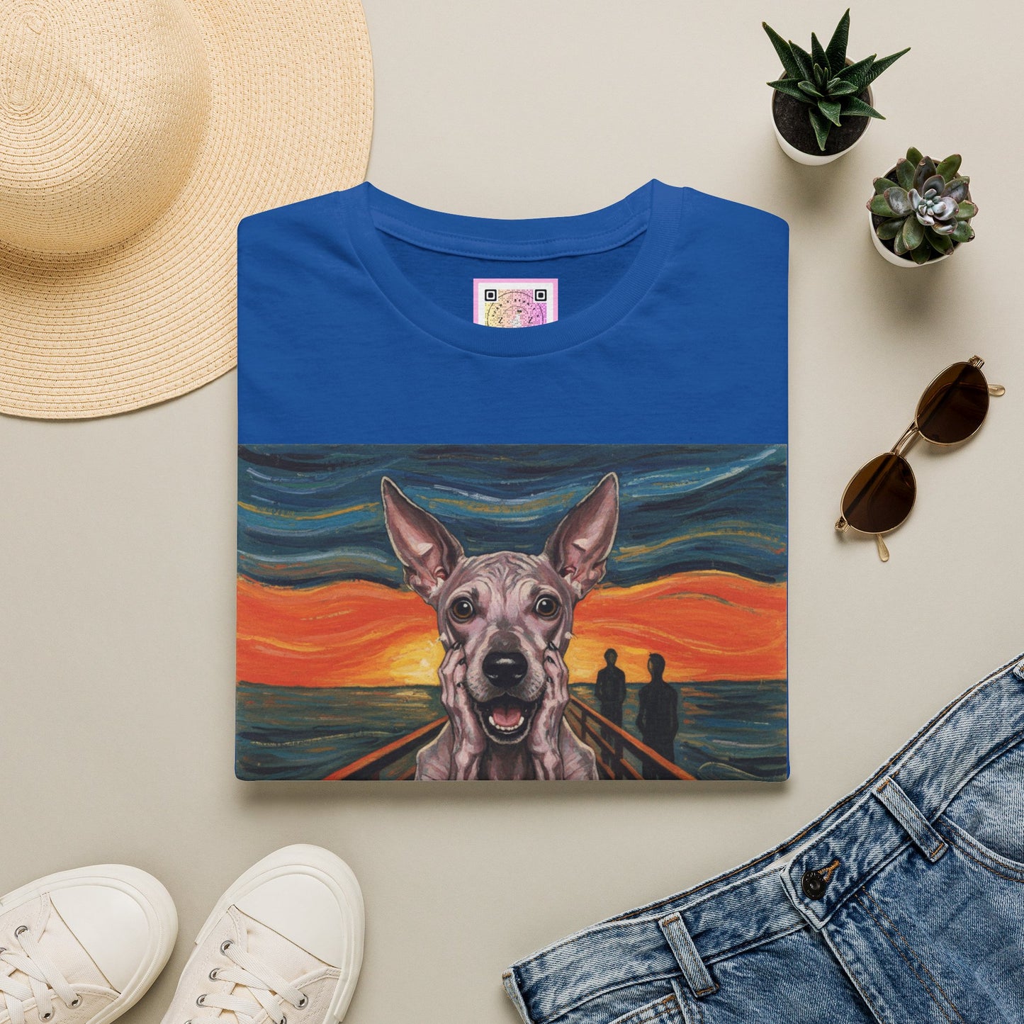 Canine Canvas Collection: Munch Homage Tee Shirt