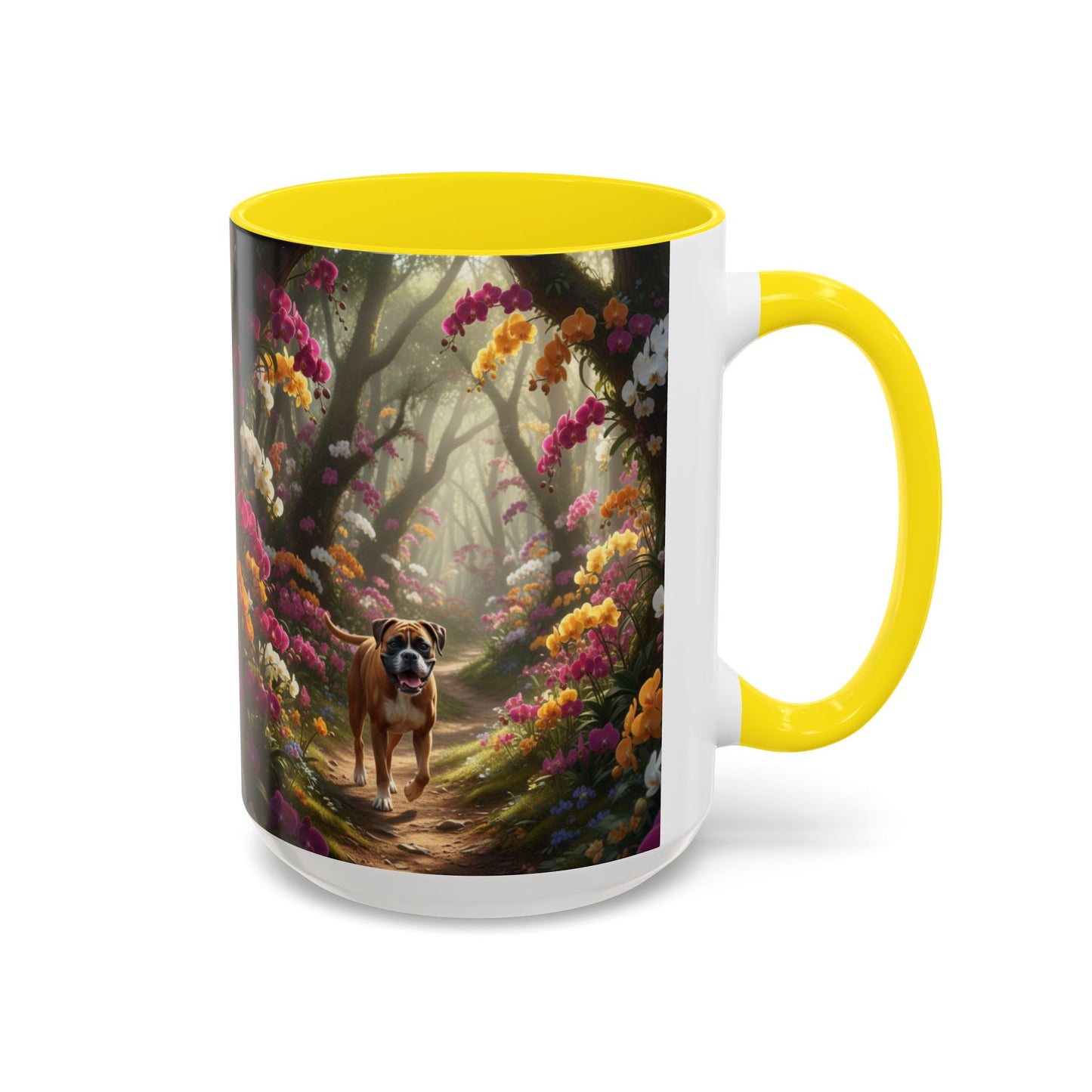 Boxer Accent Mug – Ceramic Coffee Cup