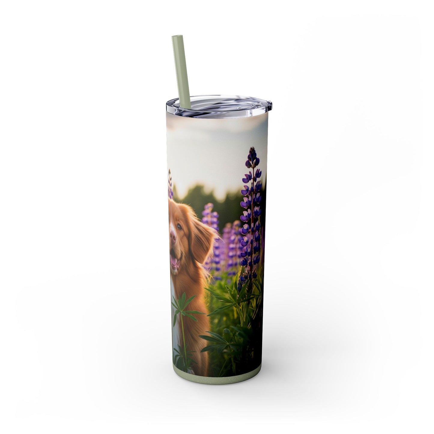 Nova Scotia Duck Tolling Retriever Skinny Tumbler with Straw, 20oz