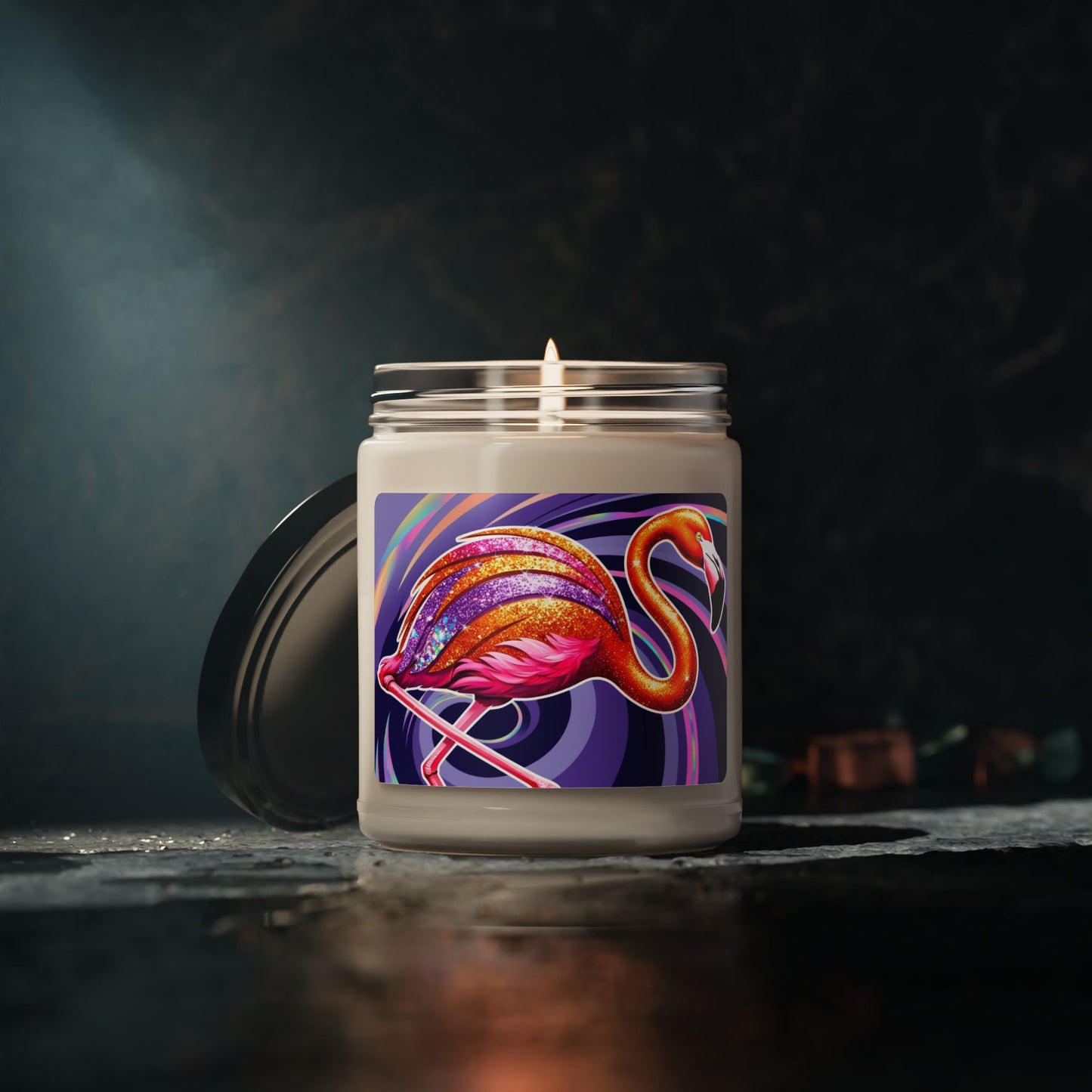 Psychedelic Flamingo- Scented Soy Candle, 9oz