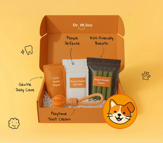 Kit de cuidado dental para mascotas Dr. Milou Everyday Essentials