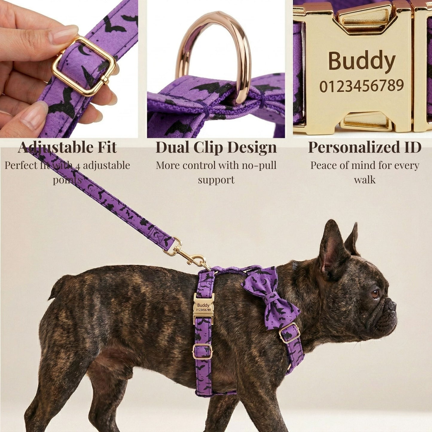 Conjunto Clásico Violeta Personalizado
