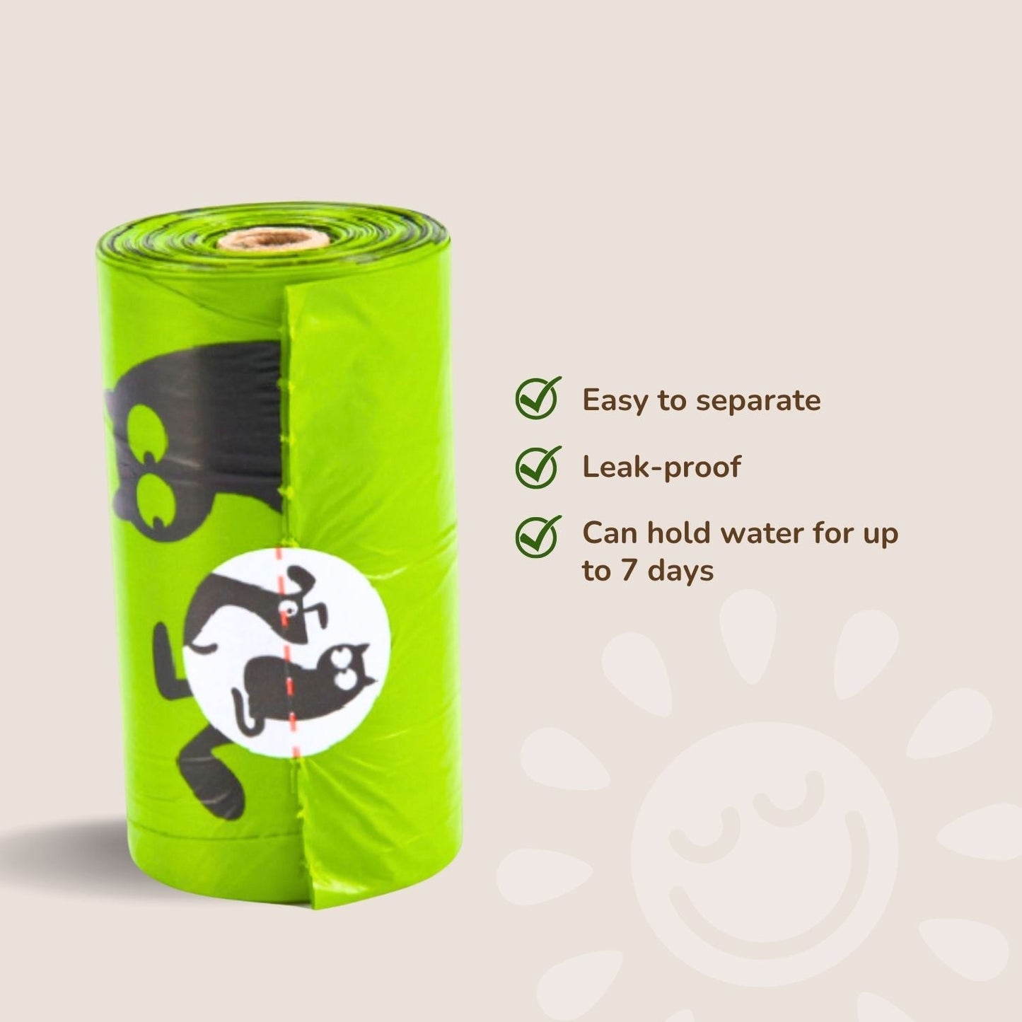 Premium Poop Bags with Dispenser