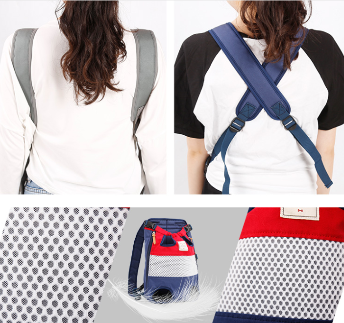 Mochila frontal para transportar perros y gatos