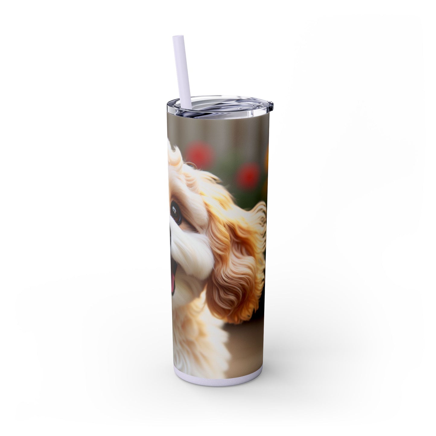 Skinny Tumbler with Straw – 20 oz Stainless Steel Cup