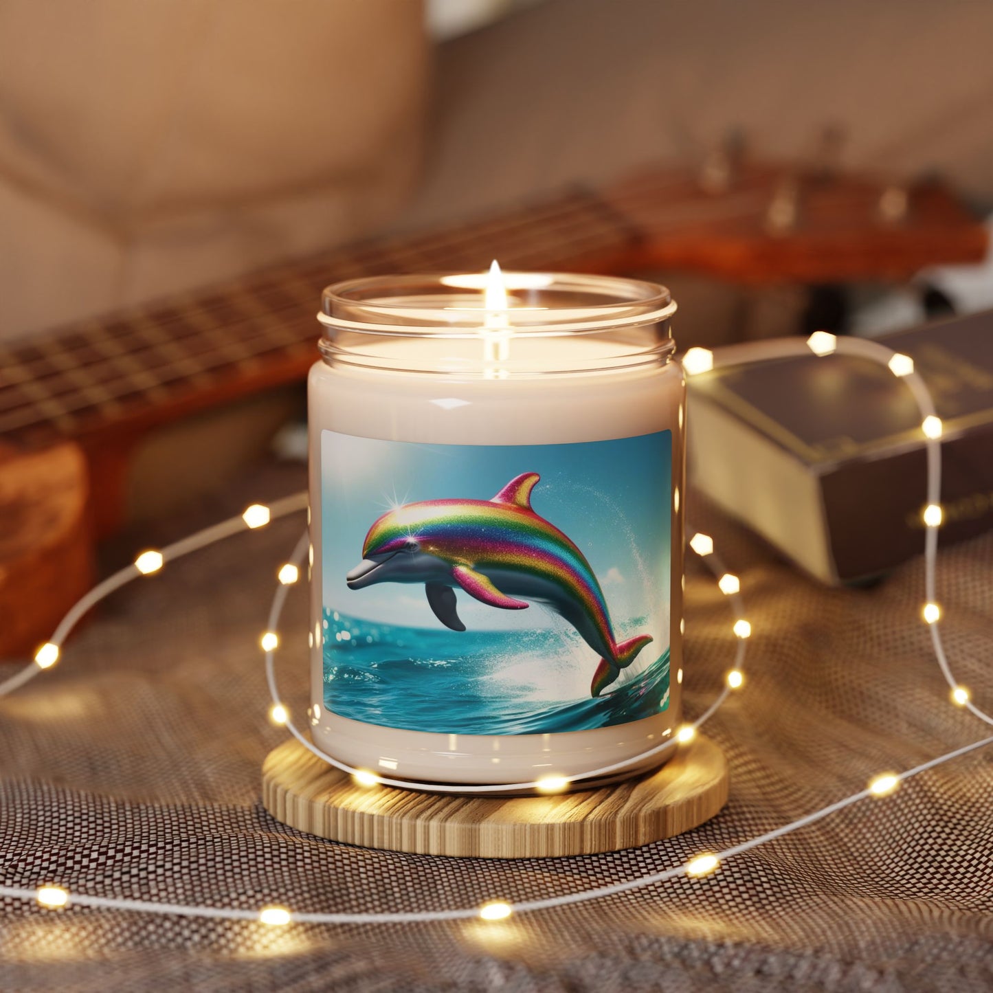 Rainbow Dolphin- Scented Soy Candle, 9oz