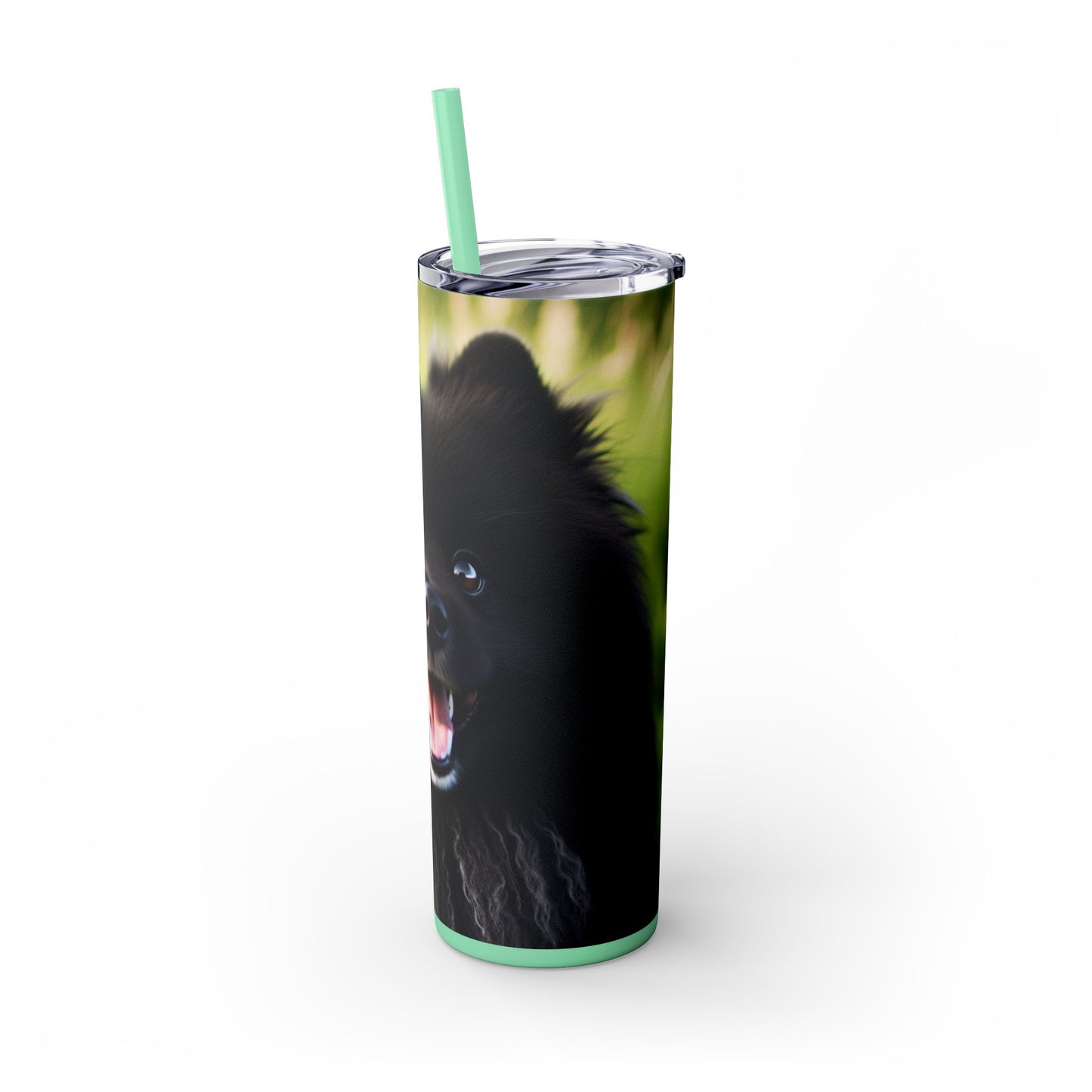 Swedish Lapphund Skinny Tumbler with Straw, 20oz