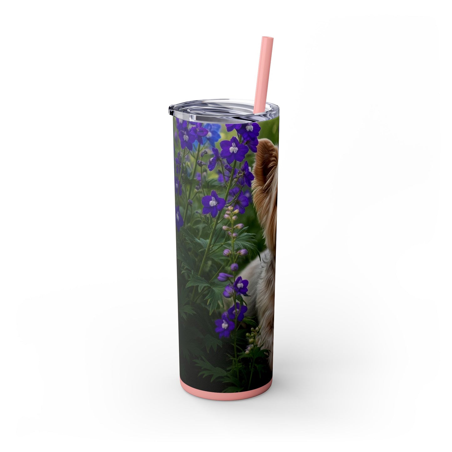 Yorkiepoo Tumbler with Straw, 20oz