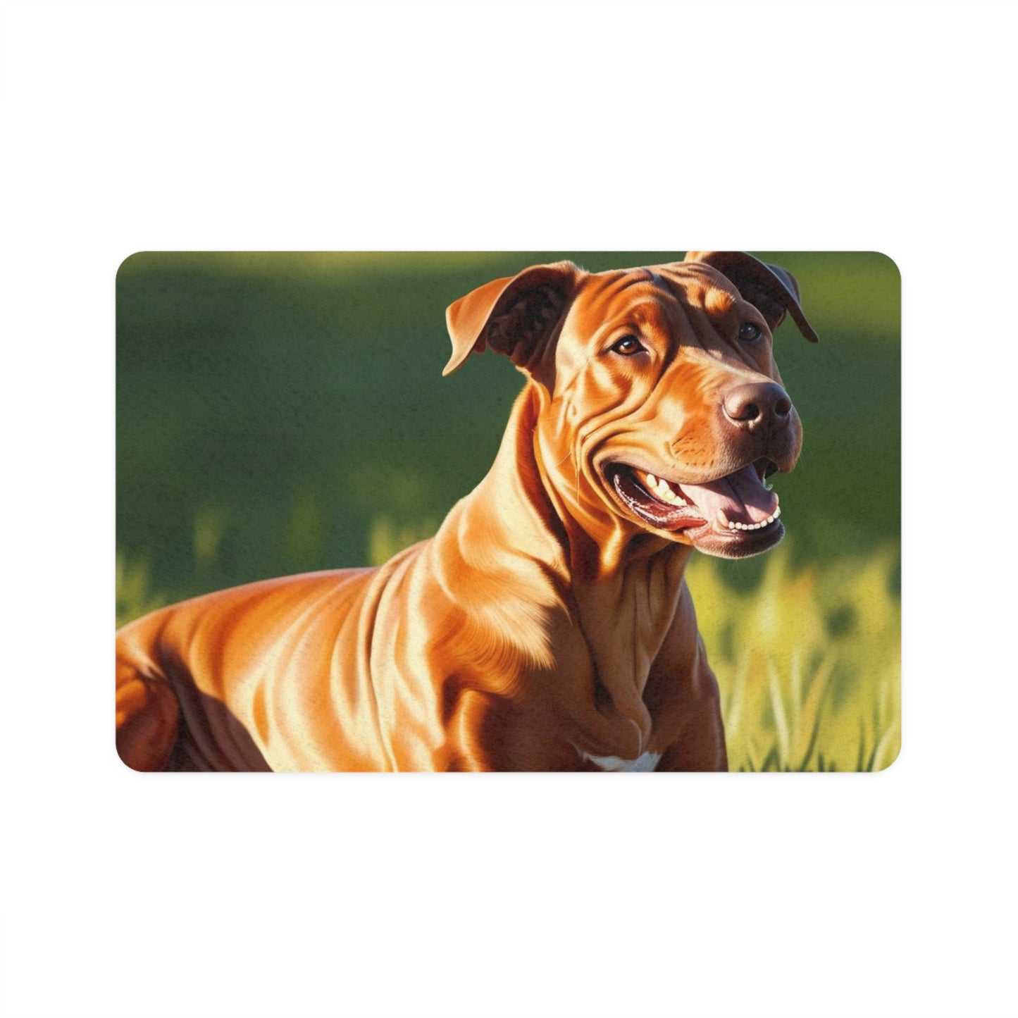 Pet Food Mat (12x18) - Rhodesian Ridgeback