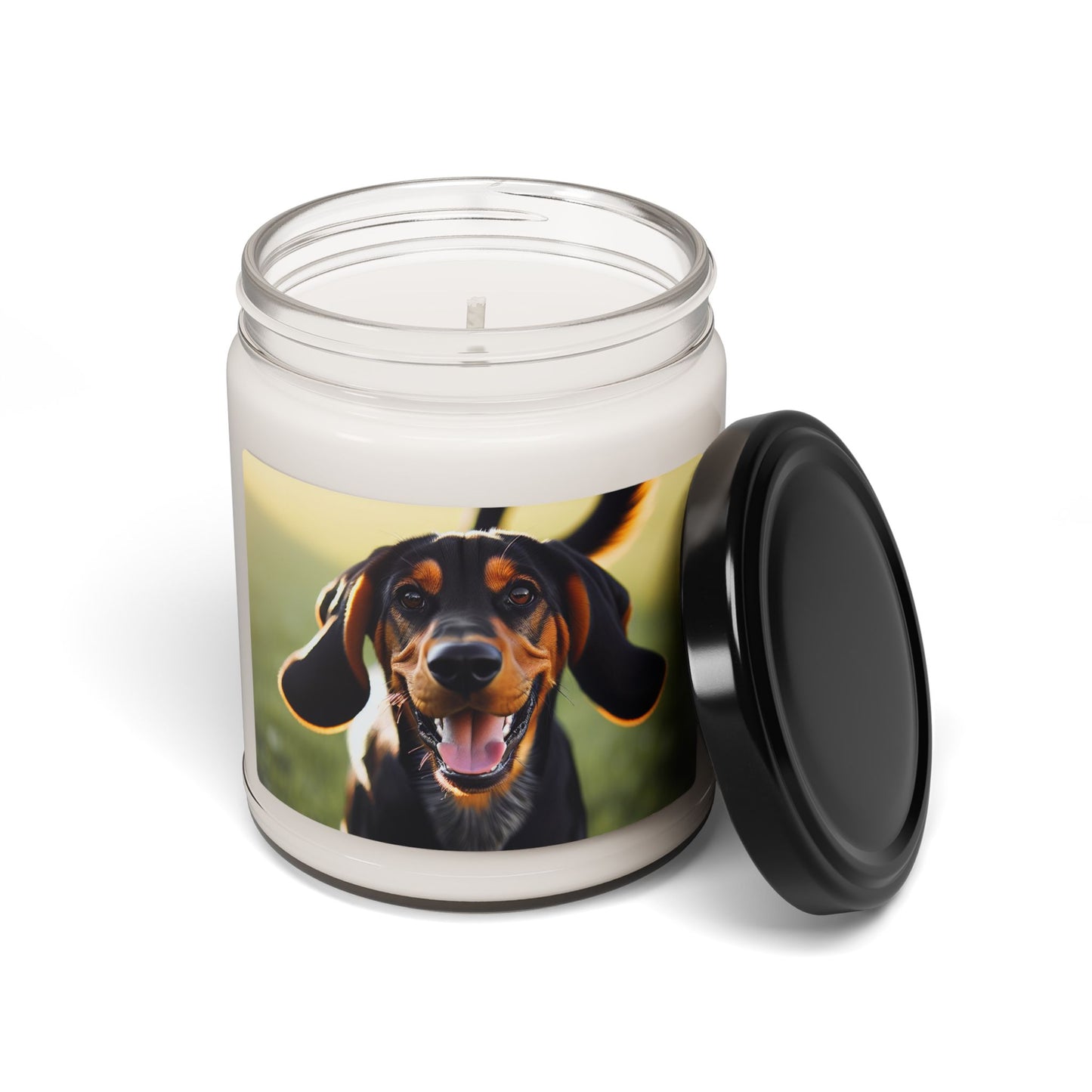 Black and Tan Coonhound- Scented Soy Candle, 9oz