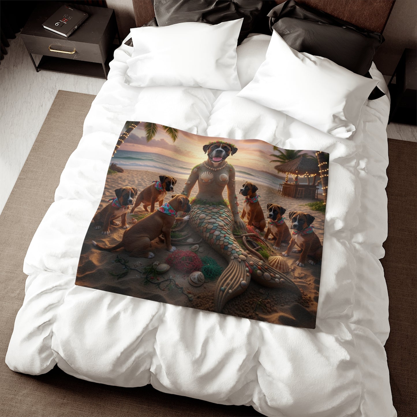 Mermaid Dog Beach Blanket
