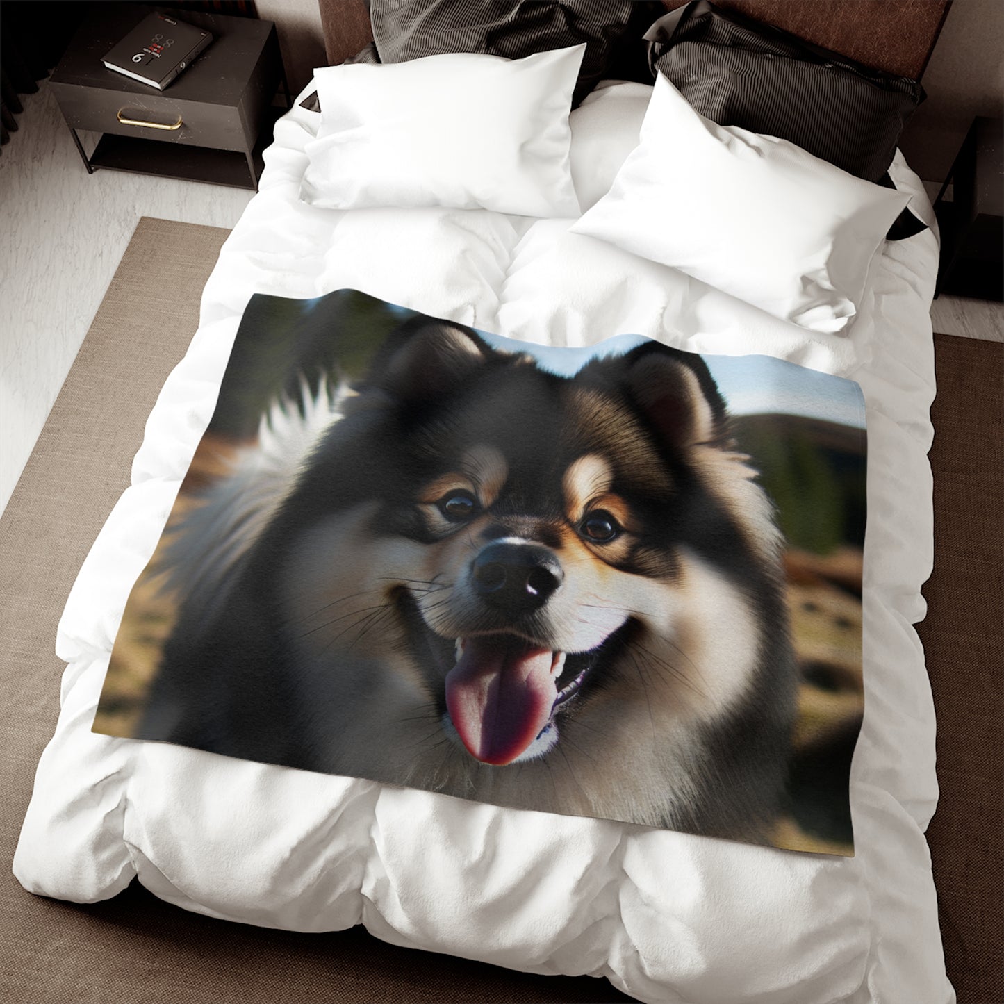 Norwegian Buhund Sweatshirt Blanket