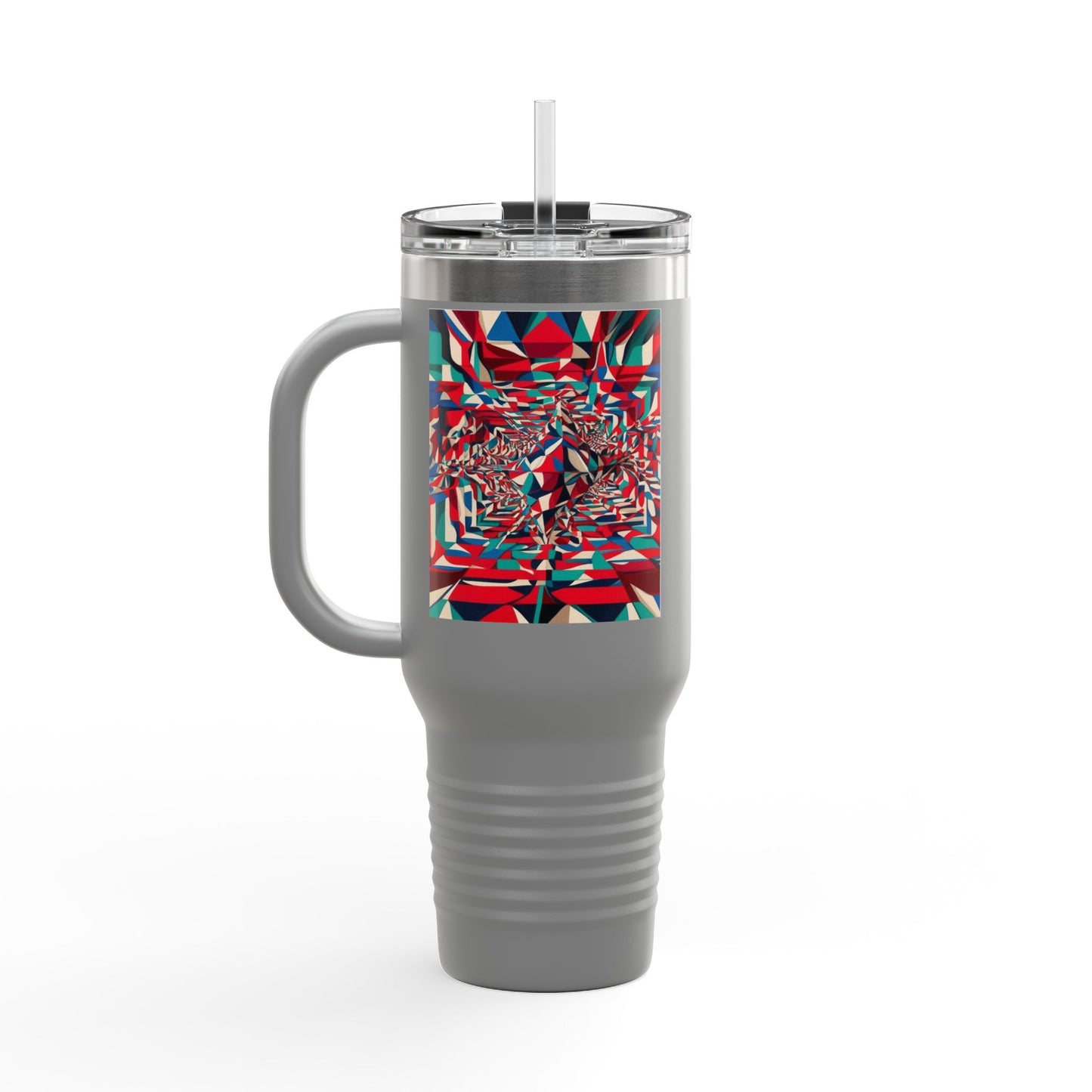 Optical Illusion Insulated Travel Mug, 40oz