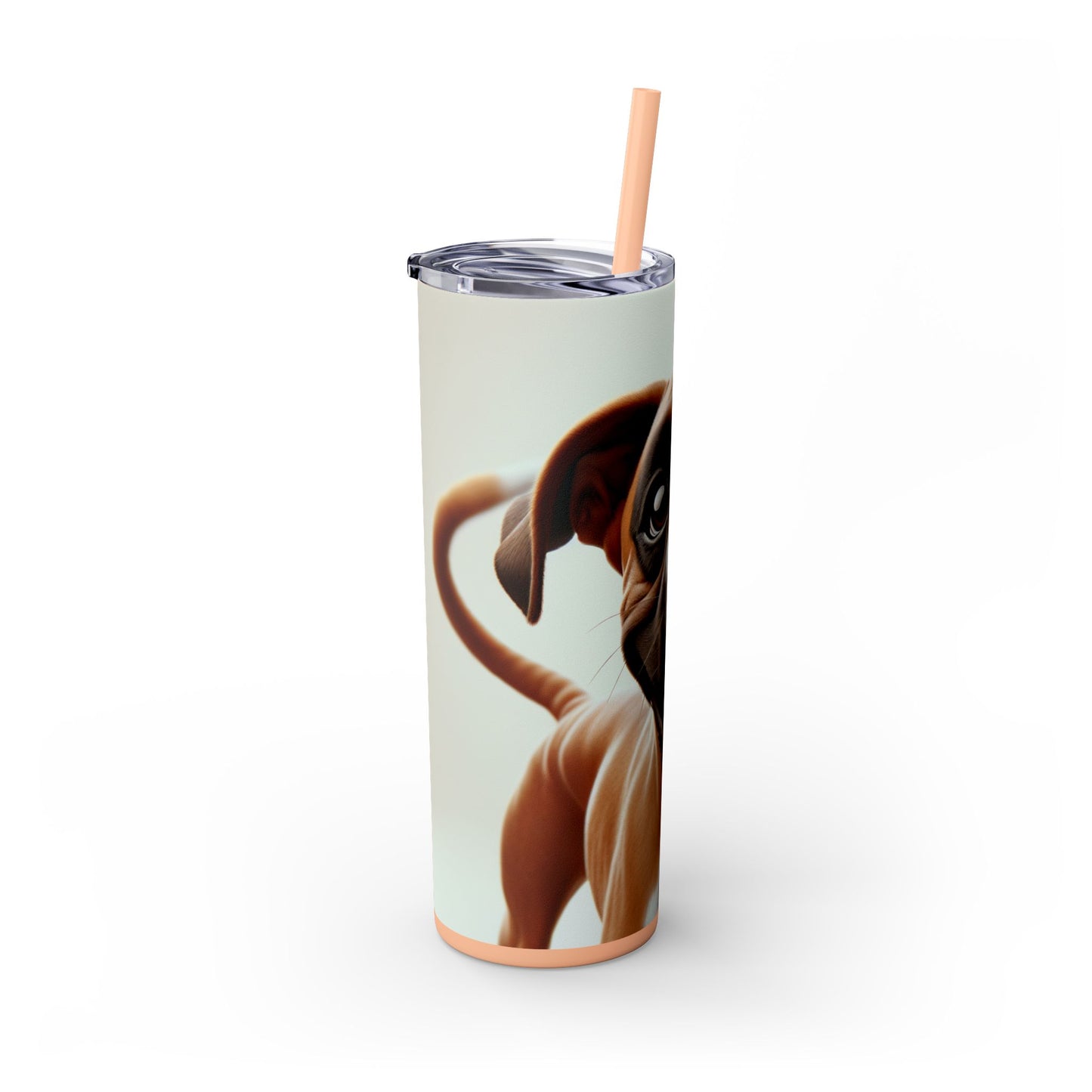 Boxer Skinny Tumbler with Straw, 20oz