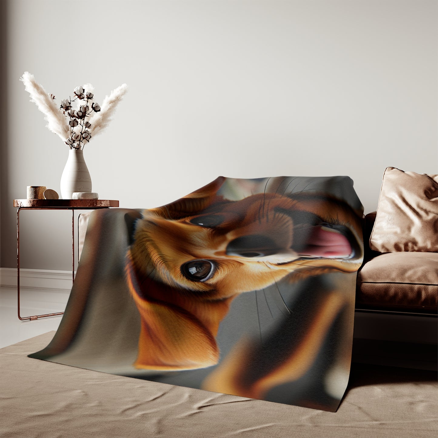 Chiweenie Sweatshirt Blanket