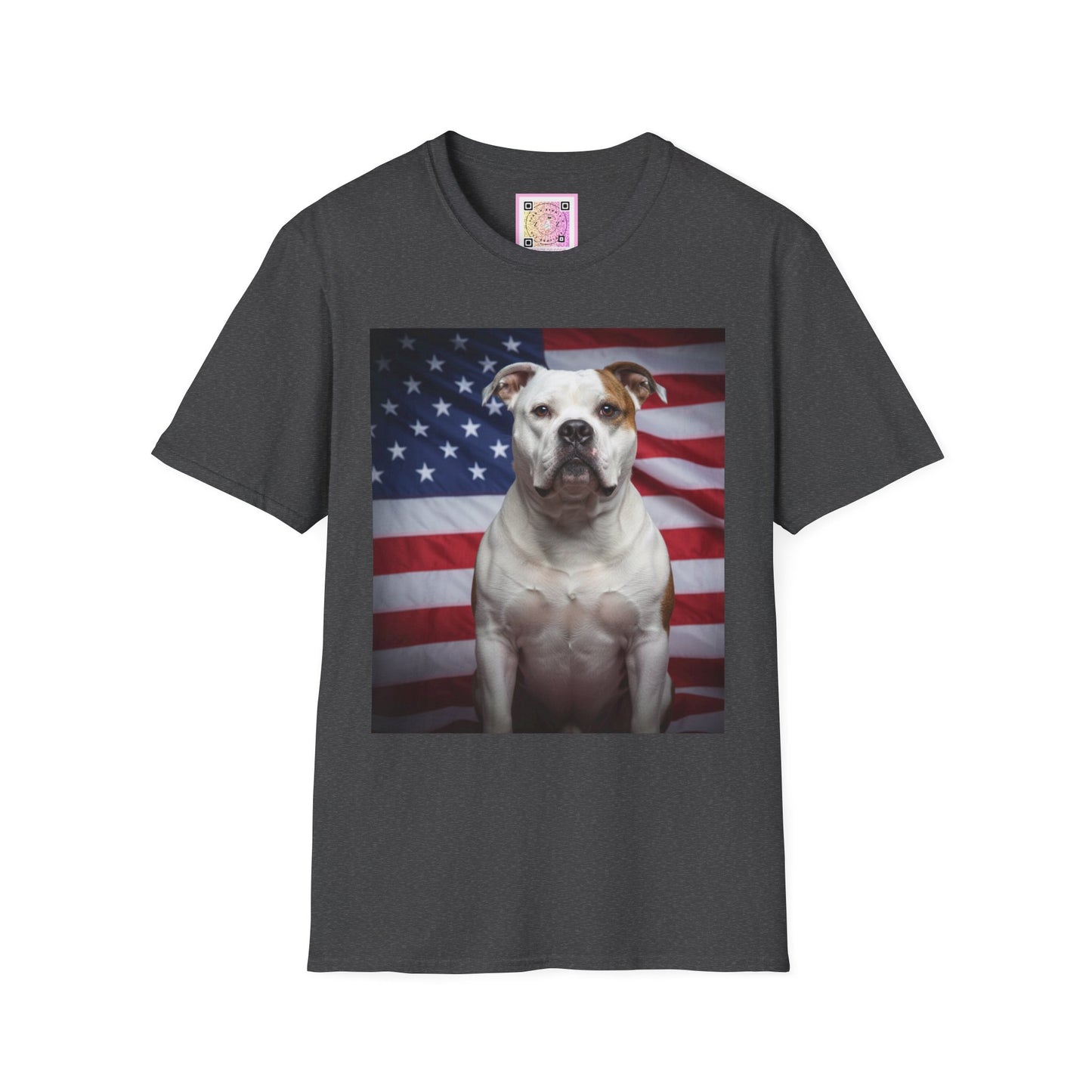 Patriotic T-Shirt — American Flag Dog Tee