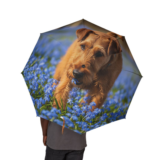 Irish Terrier Semi-Automatic Foldable Umbrella