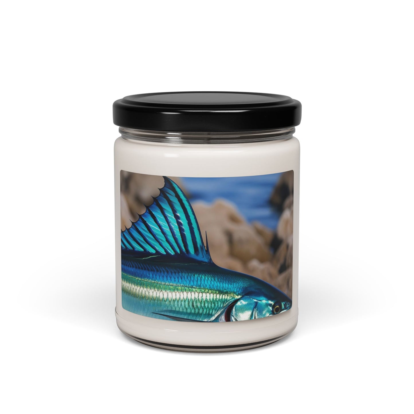 Close Up of a Sailfish's Fin- Scented Soy Candle, 9oz