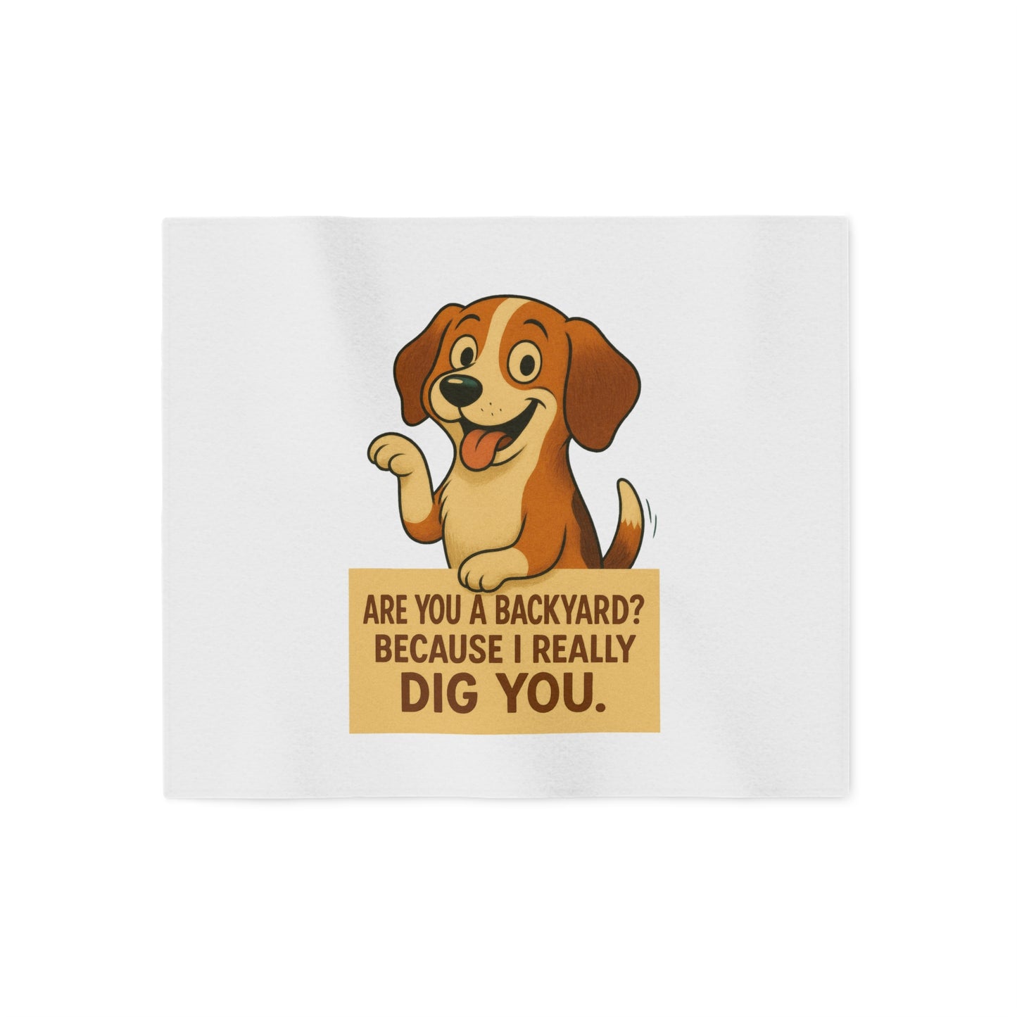 Backyard Dig Sweatshirt Blanket