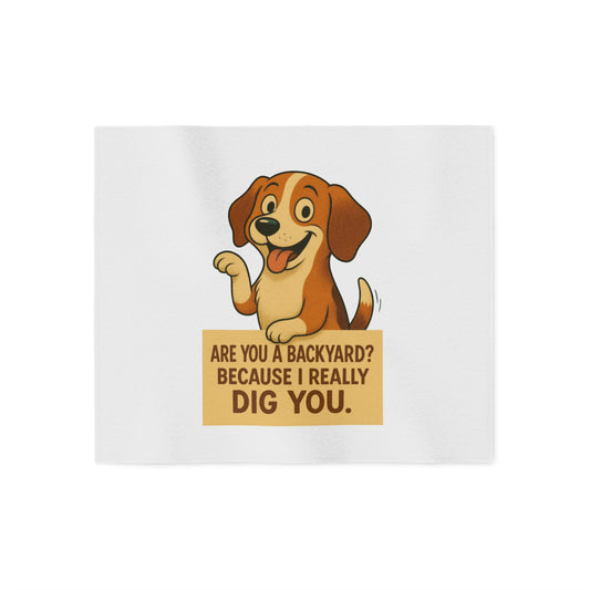 Backyard Dig Sweatshirt Blanket