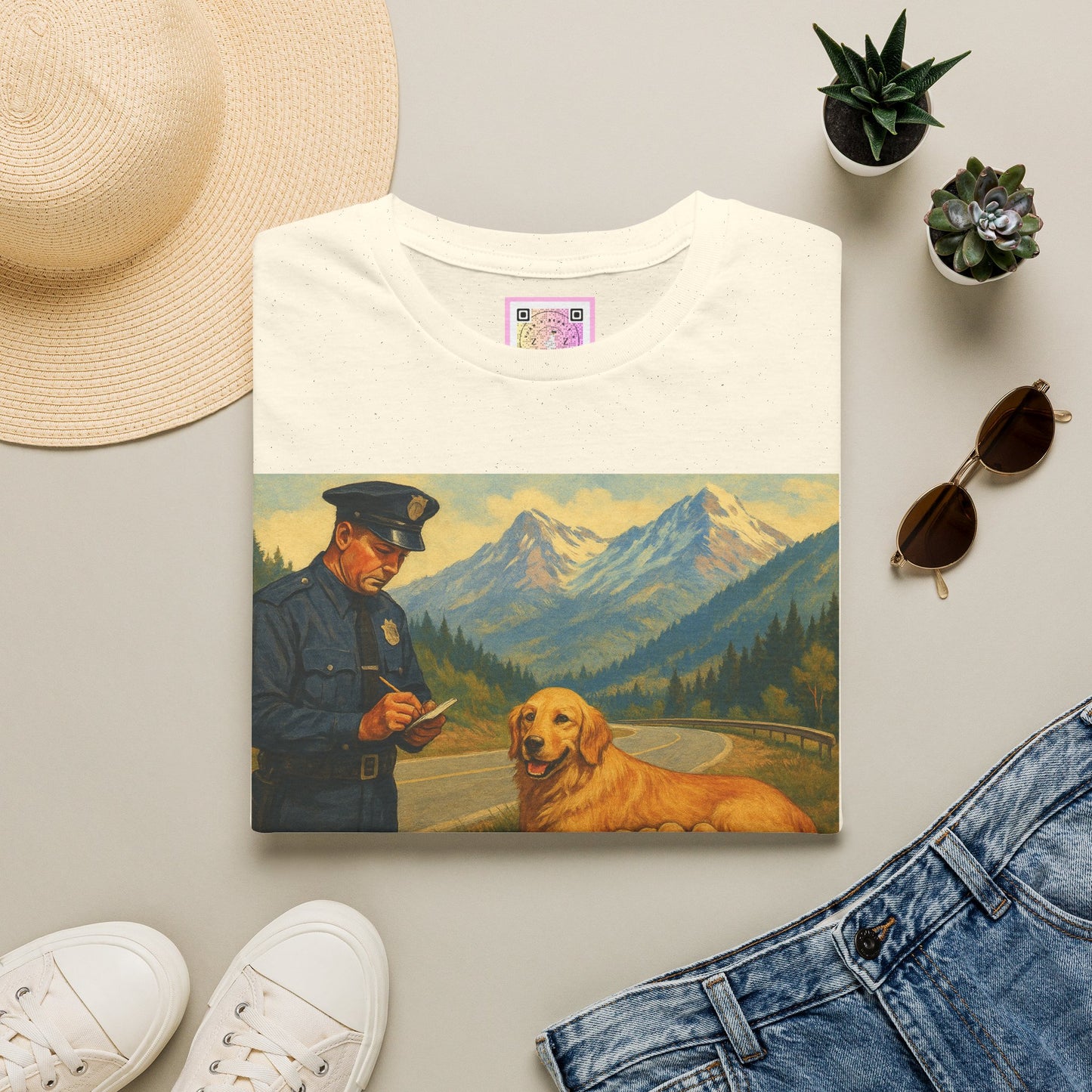 "Arrested for Littering" Retro Tee Shirt