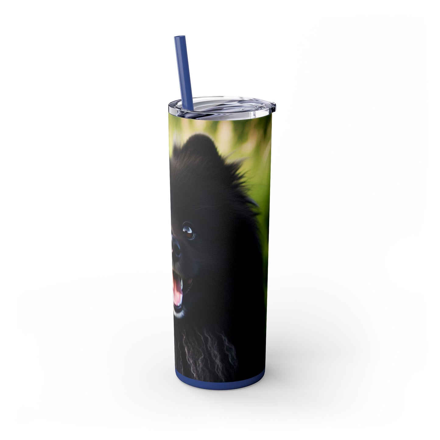 Swedish Lapphund Skinny Tumbler with Straw, 20oz